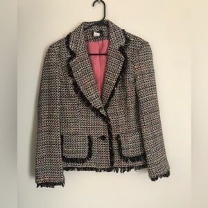 First Option fringe tweed blazer